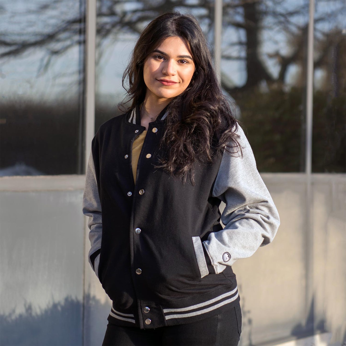T2001 | UNISEX FLEECE VARSITY JACKET