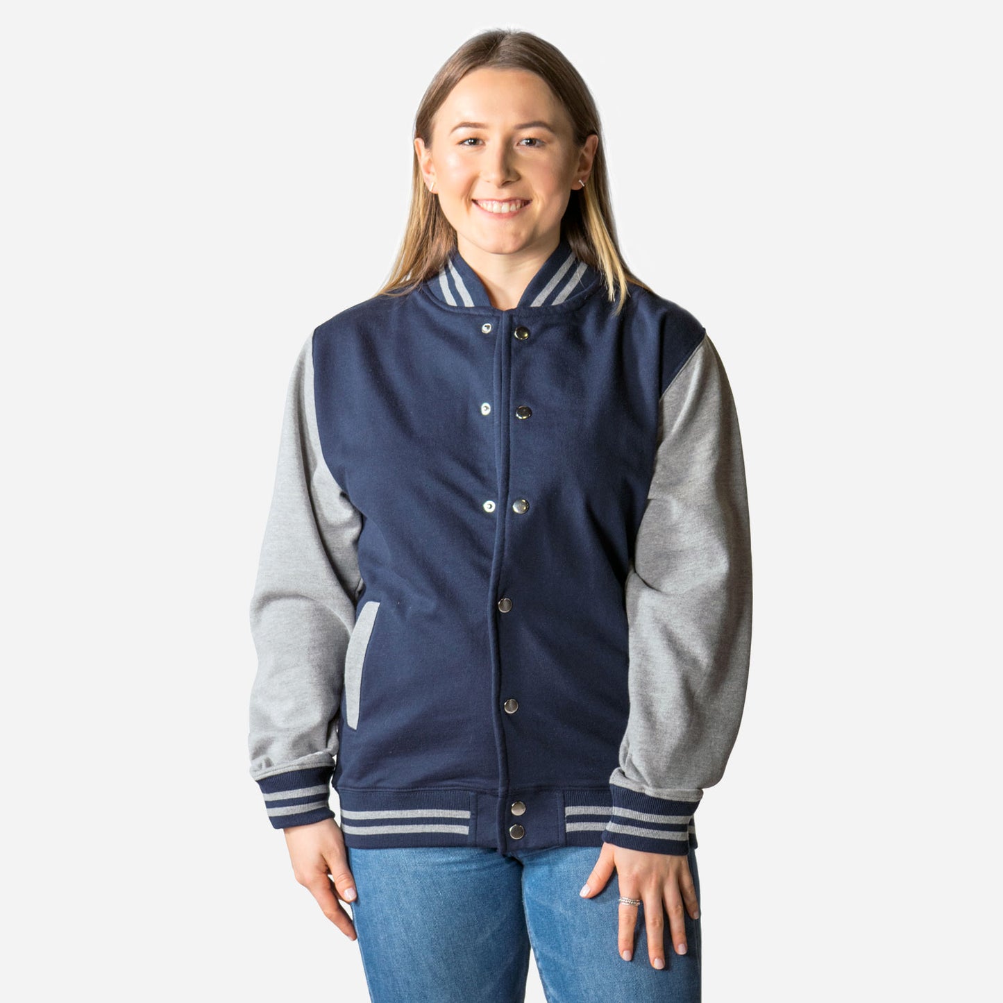 T2001 | UNISEX FLEECE VARSITY JACKET