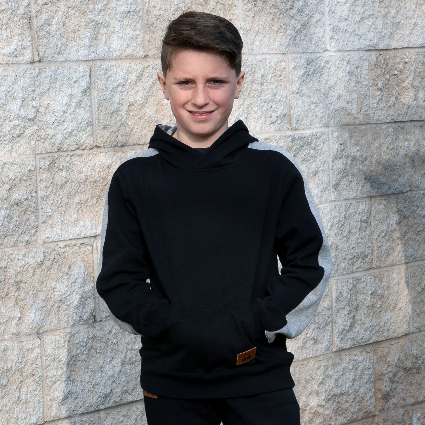 T2002Y | YOUTH FLEECE COLOURBLOCK HOODY