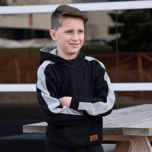 T2002Y | YOUTH FLEECE COLOURBLOCK HOODY