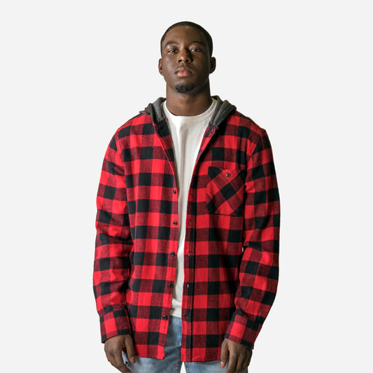 T4000 | UNISEX FLANNEL HOODY