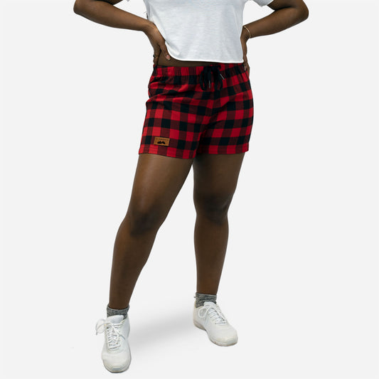 T4003 | WOMEN'S FLANNEL LOUNGE SHORT