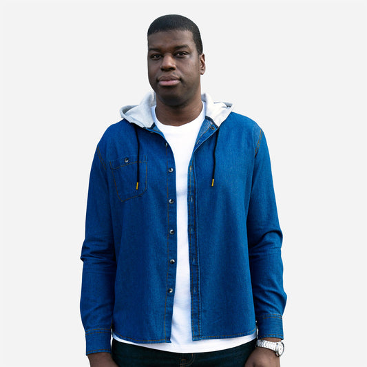 T4004 | UNISEX STONEWASHED DENIM HOODY