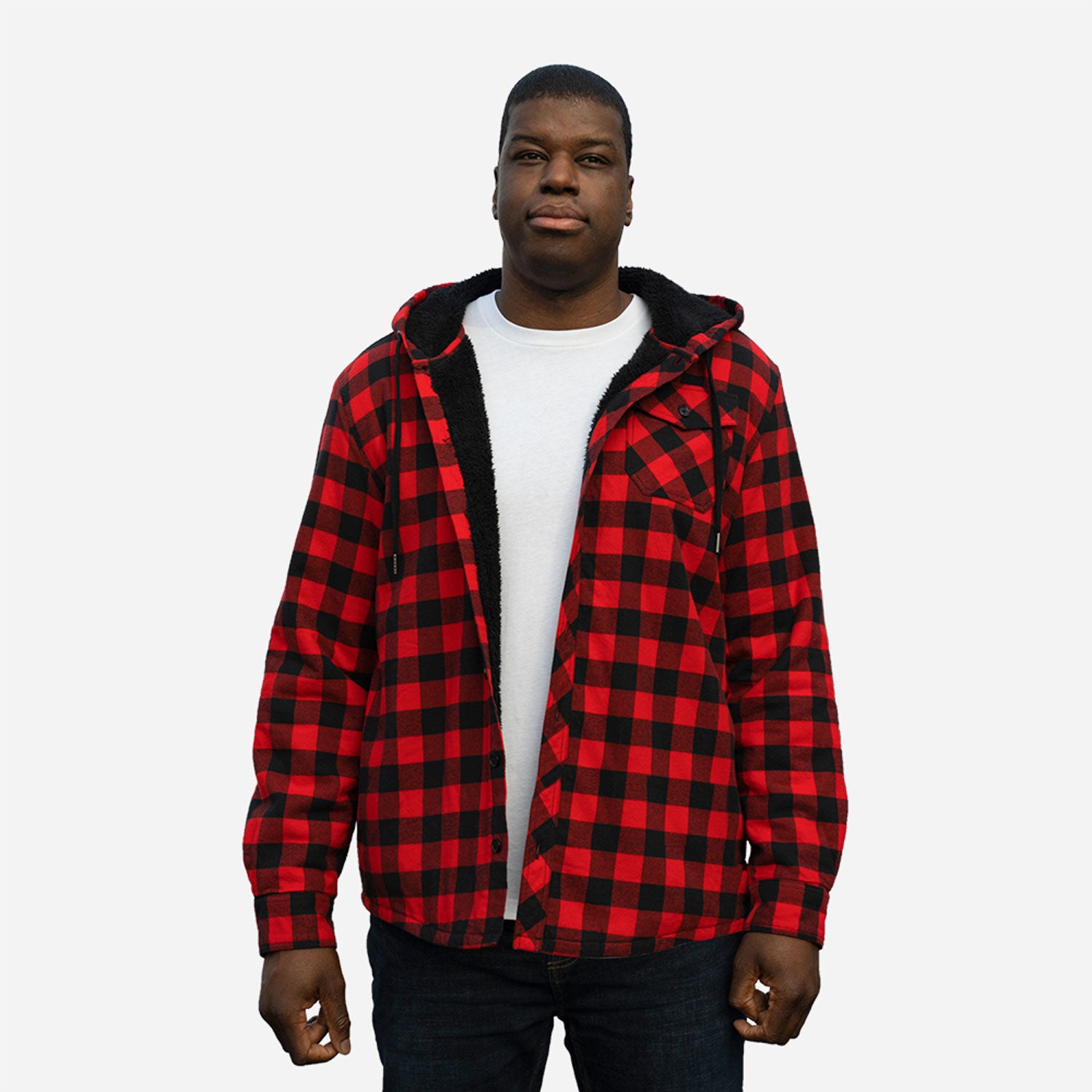 Flannel sherpa 2025 jacket men's